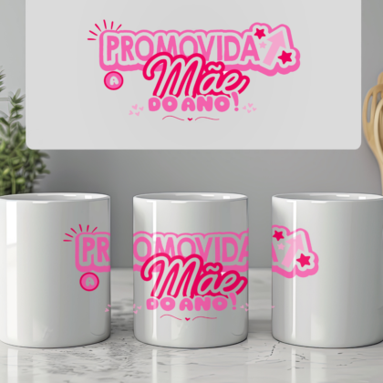 Caneca de Cerâmica "Mãe do Ano"