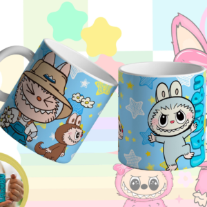 Caneca Premium Labubu - Design Divertido e Cores Vibrantes