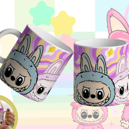 Caneca Premium The Monsters - Labubu & Friends - Design Vibrante