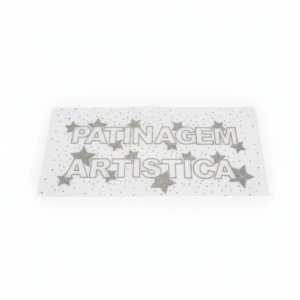 Transfer strass "Patinagem Artística com Estrelas"