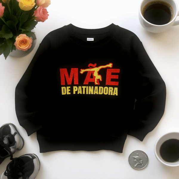 Sweatshirt Premium “Mãe de Patinadora” – Orgulho que se Veste