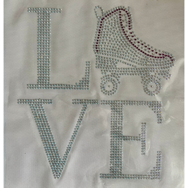 Transferes strass - 12 Strass - LOVE Skate Shine