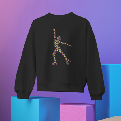 Sweatshirt Patinadora Flower Power