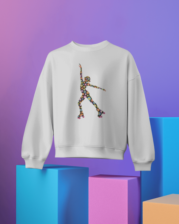 Sweatshirt Patinadora Flower Power
