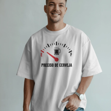 T-shirt 'Indicador de Nível de Cerveja'
