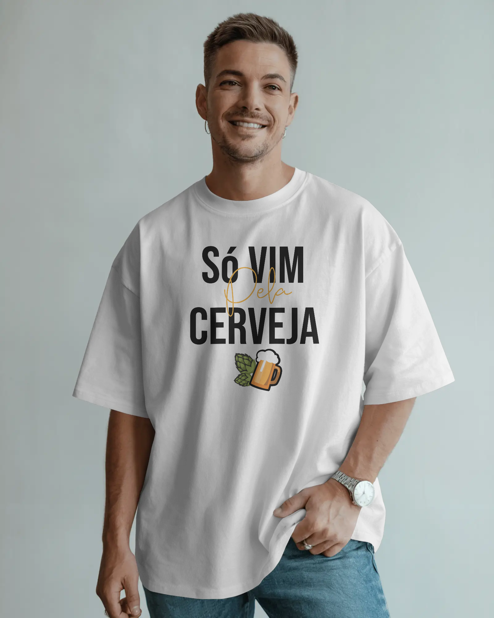 T-shirt 'Só Vim Pela Cerveja'