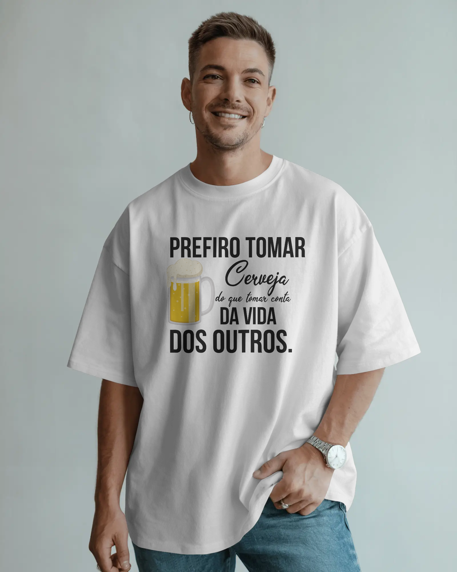 T-shirt 'Prefiro a Cerveja'