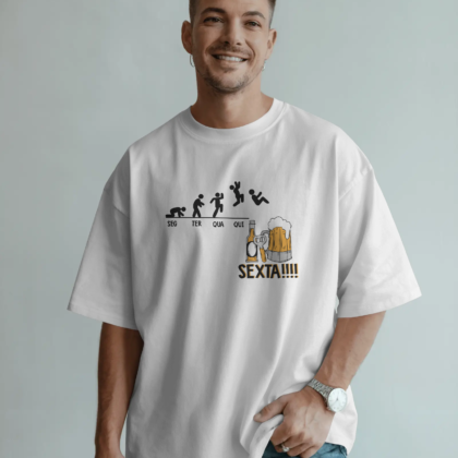 T-shirt 'A Evolução da Semana: Rumo à Sexta'