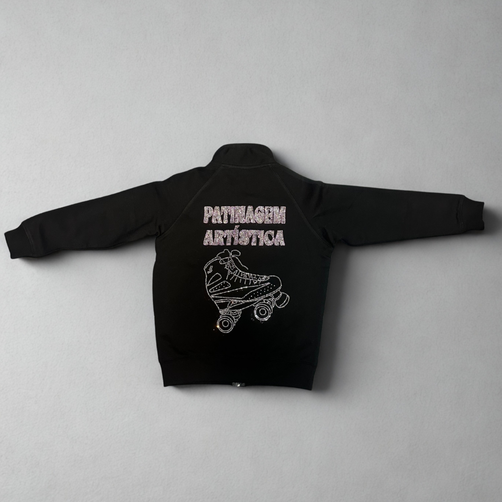 Design Premium Patinagem Artística em Strass – Casaco / Sweat / Hoodie Adulto & Criança