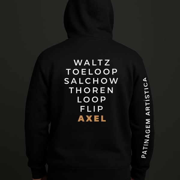 Hoodie Premium Patinagem Artística – Saltos Clássicos (Adulto & Criança)