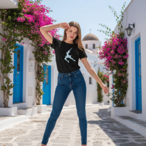 T-shirt Premium Roller Glitter – Patinadora (Edição Limitada)