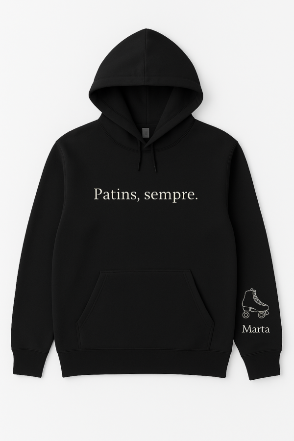 Hoodie Premium “Patins, sempre.” – Personalizado com Nome