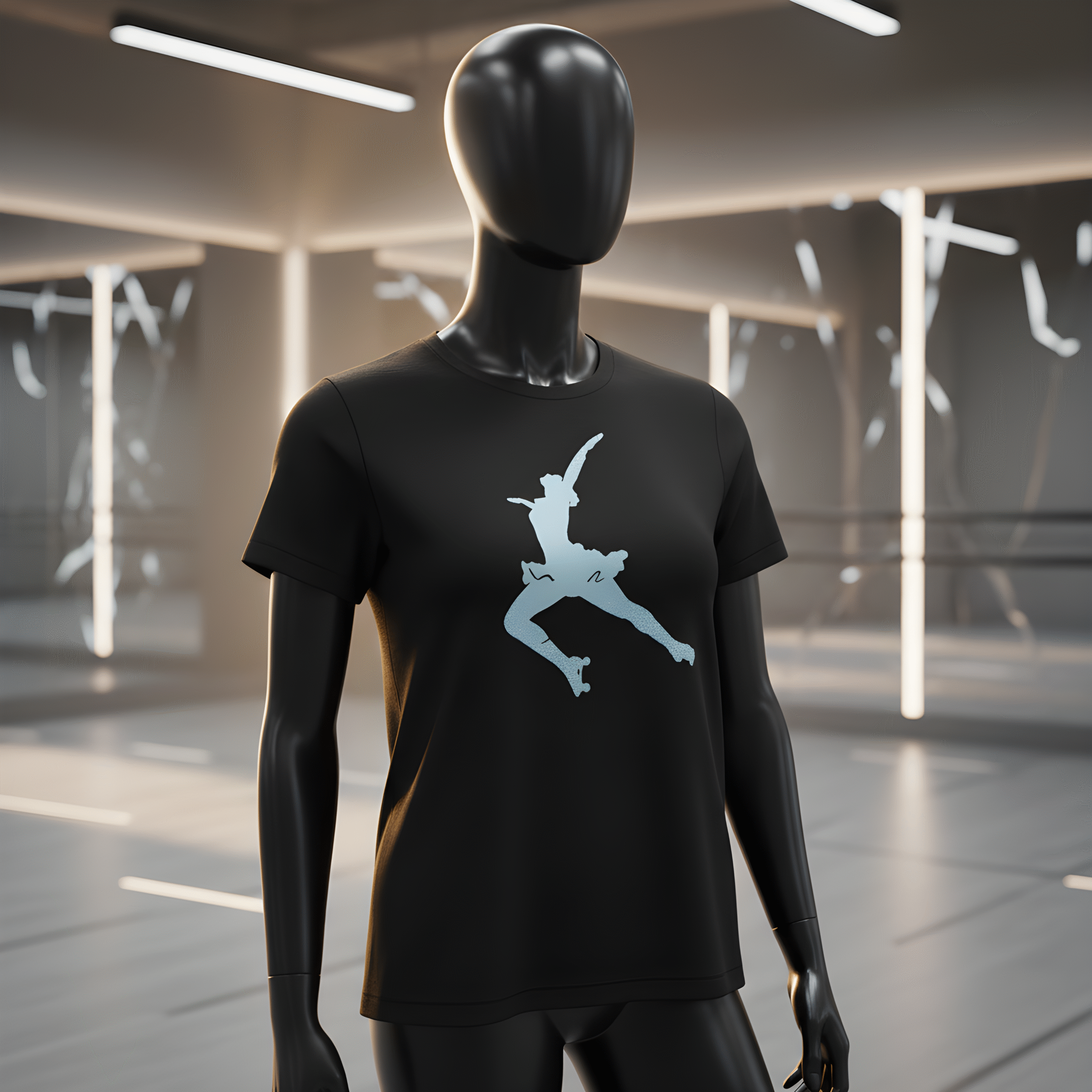 T-shirt Premium Roller Glitter – Patinadora (Edição Limitada) - Image 2