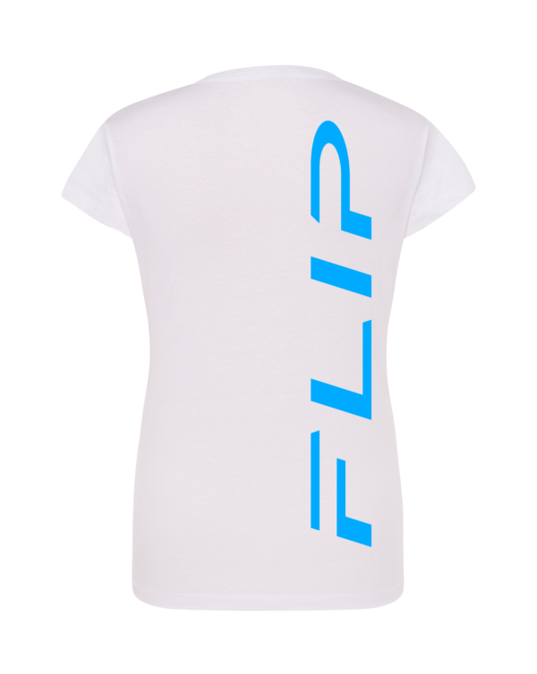 BRANCA + AZUL ELECTRICO COSTAS T-Shirt FLIP