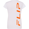 BRANCA + LARANJA COSTAS T-Shirt FLIP