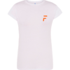 BRANCA + LARANJA FRENTE T-Shirt FLIP