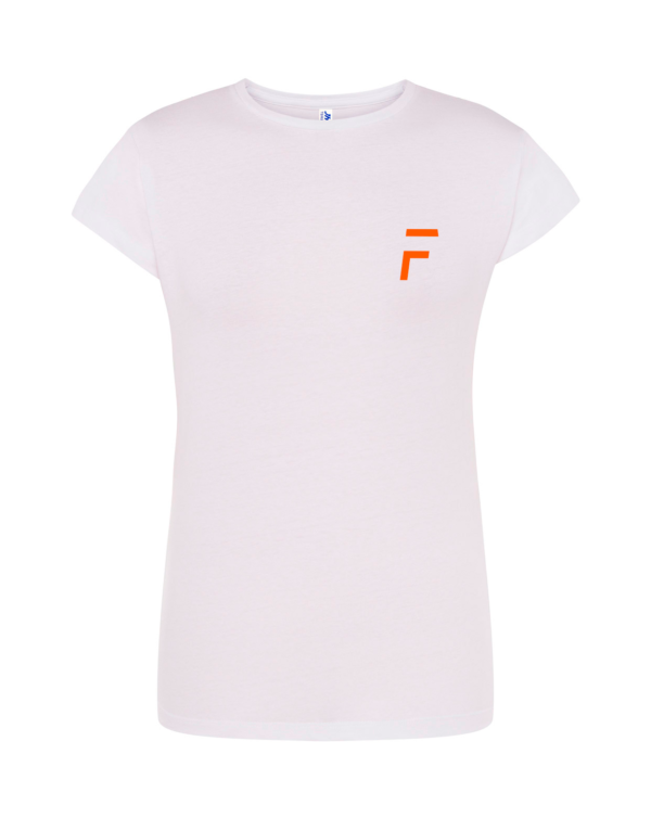 BRANCA + LARANJA FRENTE T-Shirt FLIP