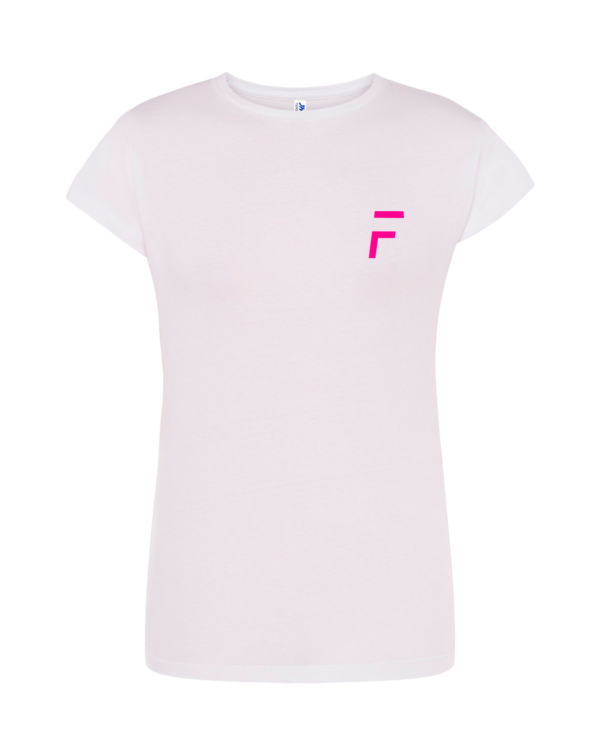 BRANCA + ROSA NEON FRENTE T-Shirt FLIP
