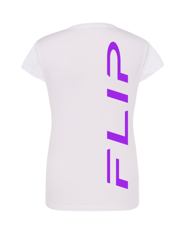 BRANCA + ROXO COSTAS T-Shirt FLIP