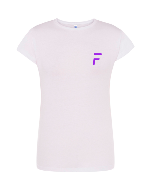 BRANCA + ROXO FRENTE T-Shirt FLIP