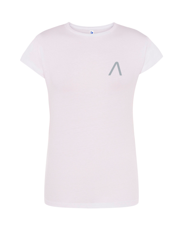 branco + CINZA Titanium Silver frente T-Shirt AXEL Signature Series