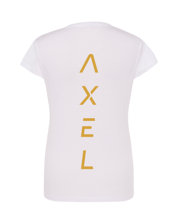 branco + DOURADO Imperial Gold COSTAS T-Shirt AXEL Signature Series