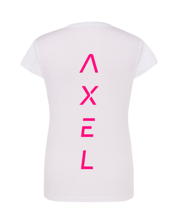 branco + ROSA Hyper Pink COSTAS T-Shirt AXEL Signature Series