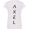 branco + preto Midnight Black costas T-Shirt AXEL Signature Series