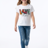 T-shirt Criança LOVE — Patinagem Artística
