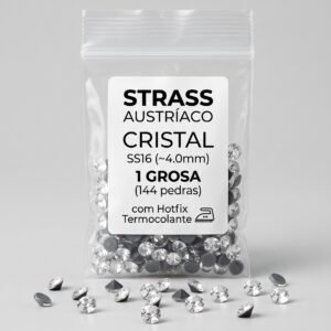 Strass Austríaco Cristal SS16 Hotfix (1 Grosa / 144 un.)